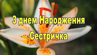 СЕСТРИЧКО З ДНЕМ НАРОДЖЕННЯ