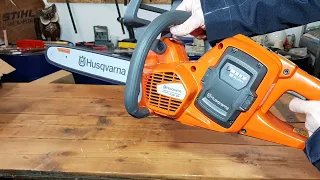 Aku chainsaw Husqvarna 535iXP + battery BLI200X Unboxing