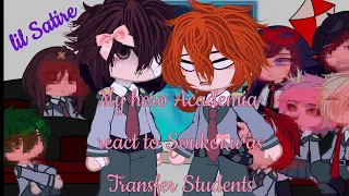 MHA react to Chuuya and Dazai as the transferred students|| Part 1|| Remake|| Reupload||1k Special