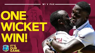 THRILLING Finish | 10th Wicket Partnership In FULL | Roach and Seales Lead Windies Home With The Bat