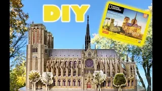 DIY Miniature Notre Dame Cathedral 3D Kit