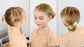 Bun Hairstyle Perfect For Kids! ☀️