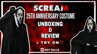 👻SCREAM 6 / 25th ANNIVERSARY FUN WORLD COSTUME REVIEW, UNBOXING + TRY ON‼️ (HD)