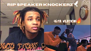 Speaker Knockerz - Rico Story 3 [Official Music Video] Dir By @SKRTsese (GTA VERSION)🔥 | REACTION !