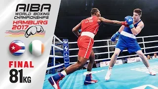 Final (81kg) LA CRUZ Julio (Cuba) vs WARD Joseph (Ireland)