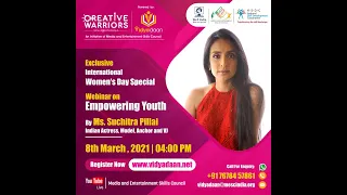 International Women's Day Special |  Webinar on Empowering Youth | by Ms. Suchitra Pillai