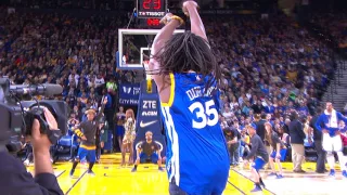 Warriors Fan Hits Halfcourt Shot for $5,000 | 12.20.16