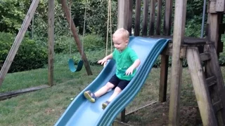 2 Year Old Slide FAIL Redemption!