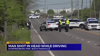 Man shot in the head while driving on TN road