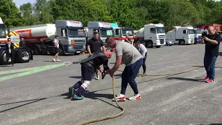 Rocky Troiani Truck Pull , 63 Ton Lorry over 25 Metres, Charity event