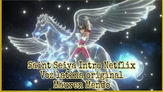 Saint Seiya Intro Netflix Voz español latino original Mauren Mendo