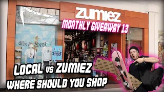 IS ZUMIEZ A SKATESHOP? | Local Vs. Zumiez Giveaway