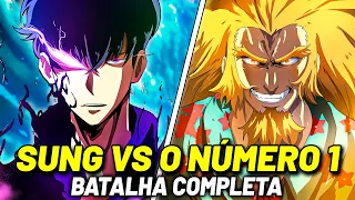 SUNG JIN WOO VS O CAÇADOR MAIS FORTE DO MUNDO (THOMAS ANDRE) BATALHA COMPLETA | SOLO LEVELING