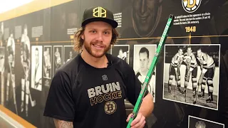 David Pastrnak Winter Classic Stick & Skates Reveal