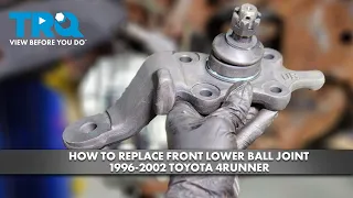 How to Replace Front Lower Ball Joint 1996-2002 Toyota 4Runner