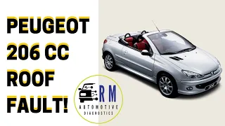 Peugeot 206cc roof fault