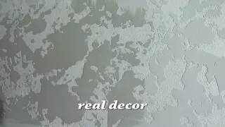 Decorative plaster WORLD MAP. Application and painting (2019)
