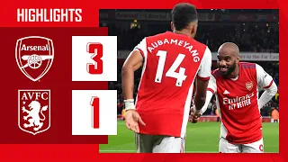 HIGHLIGHTS | Arsenal vs Aston Villa (3-1) | Partey, Aubameyang, Smith Rowe