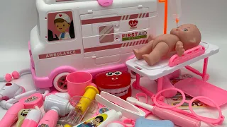 12 minutes Satisfying with Unboxing Cute Ambulance Doctor Set ASMR