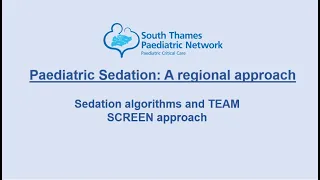 Procedural sedation in children and young people