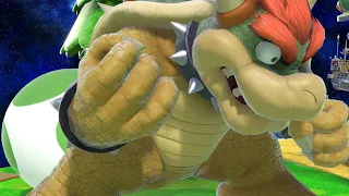 SSBU - Level 9 CPU Bowser defeated by only Egg Roll