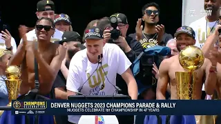 “We Love You Denver, This One Is For You” - Nikola Jokic Speaks At Nuggets 2023 Champions Parade!