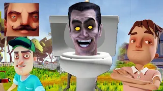 Hello Neighbor - My New Neighbor Skibidi Toilets Boss G-Mann History Season Gameplay Walkthrough