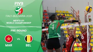 MAR vs. BEL - Pre-Round | Full Game | Men's U21 Volleyball World Champs 2021