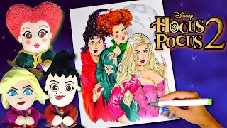 Disney Hocus Pocus 2 Winifred Sarah Mary Sanderson Witches Coloring