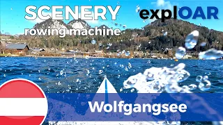 Wolfgangsee part 1 scenery for indoor rowing - Lake Wolfgang, Austria - rowing machine