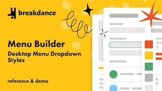 Menu Builder - Desktop Menu - Dropdown Styles