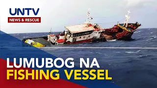 13 crew, ligtas matapos lumubog ang fishing vessel sa Calatagan, Batangas