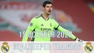 Thibaut Courtois | Real Madrid: Goalkeeper Training | 15/10/2020