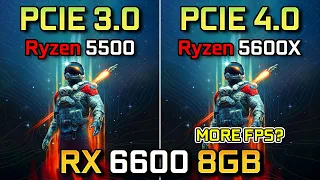 RX 6600 - PCIE 3.0 vs 4.0 | Does RX 6600 performs better on Ryzen 5600X vs Ryzen 5500?