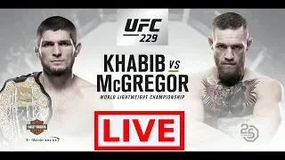 LIVE Conor McGregor vs Khabib Nurmagomedov Fight