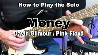 Money - David Gilmour - Pink Floyd. Guitar Solo Tutorial and Tone analysis.