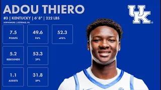 Adou Thiero - Kentucky - 2023-24 Transfer Portal Highlights