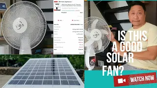 How Much Savings Using Solar Fan | TIPS | REVIEW | Liba Solar Stand Fan