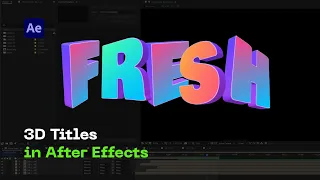 How to make 3D TEXT in Adobe After Effects [No Plugins]