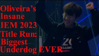 Oliveira's IMPOSSIBLE IEM 2023 Run: How the UNDERDOG Chinese Terran shocked the world #SC2 #esports