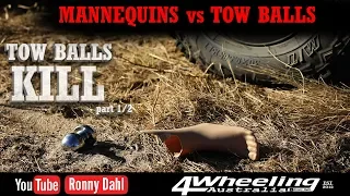Tow Ball recovery goes wrong slow motion, part 1