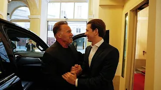 Arnold Schwarzenegger meets Austrian chancellor for talks ahead of climate change summit