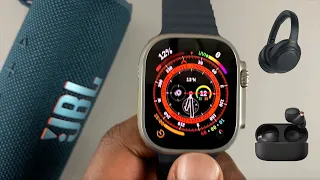 Apple Watch Ultra: How To Connect Bluetooth Headphones / Speaker