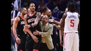 Chris Paul - rockets at clippers full bad blood play 2018.01.15 - chaos in chris paul return!
