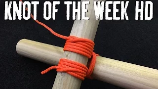 Build a Weight Bearing Structure with the Square Lashing - ITS Knot of the Week HD