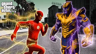 GTA 5 - Thanos VS The Flash | The Fastest Man and The Mad Titan!