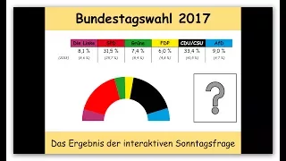 Ergebnis der interaktiven Umfrage vom 28.05.2017 (Bundestagswahl 2017)