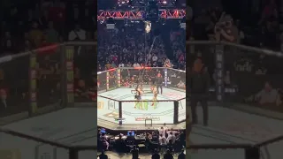 ROSE NAMAJUNAS Head Kick KO ZHANG WEILI (PERFECT VIEW CROWD REACTION) UFC 261