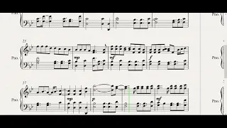 wave star piano score