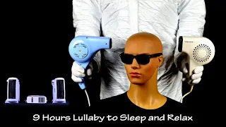 Two Hair Dryers Sound 6 and Three Fan Heaters Sound 3 | ASMR | 9 Hours Lullaby to Sleep and Relax